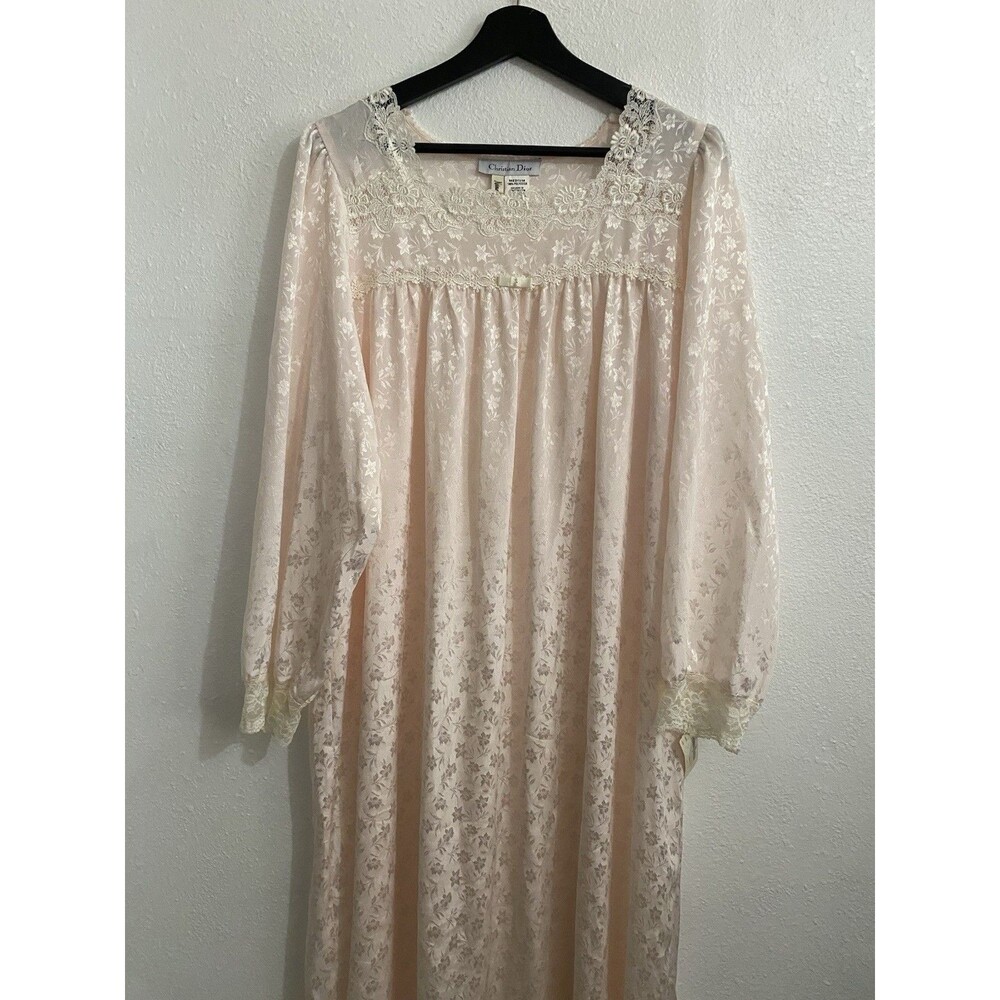 New Vintage Christian Dior Women’s Nightgown Pastel Pink M Neiman Marcus J31